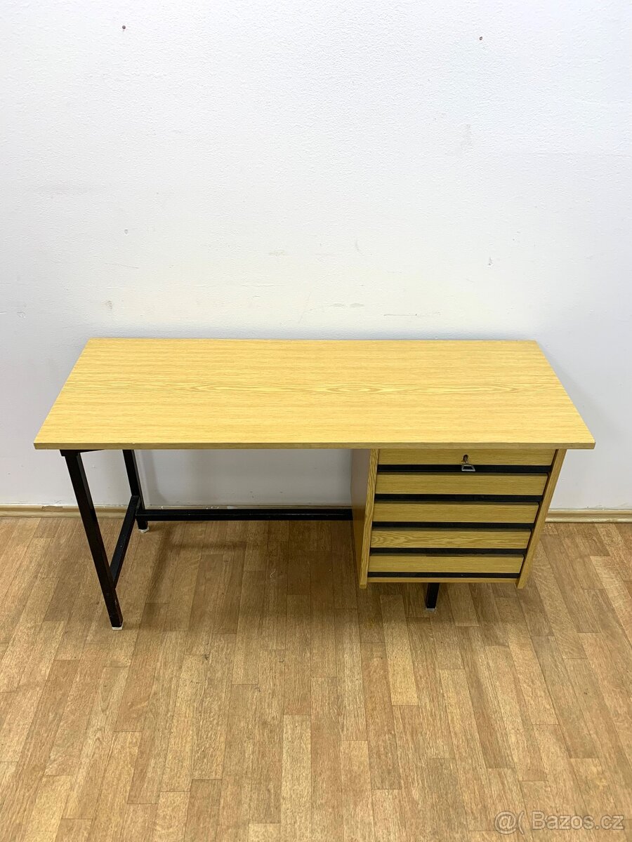 Retro psací stůl 70. léta industriální - 4