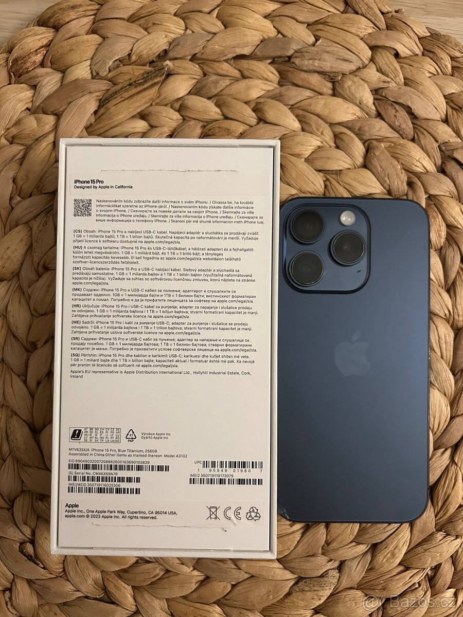iPhone 15pro 256GB blue titanium - 4