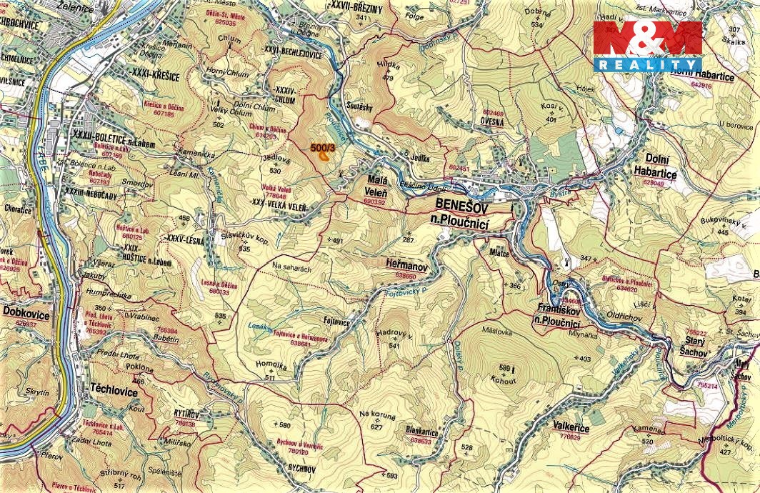 Prodej louky, 13678 m², Malá Veleň - 4