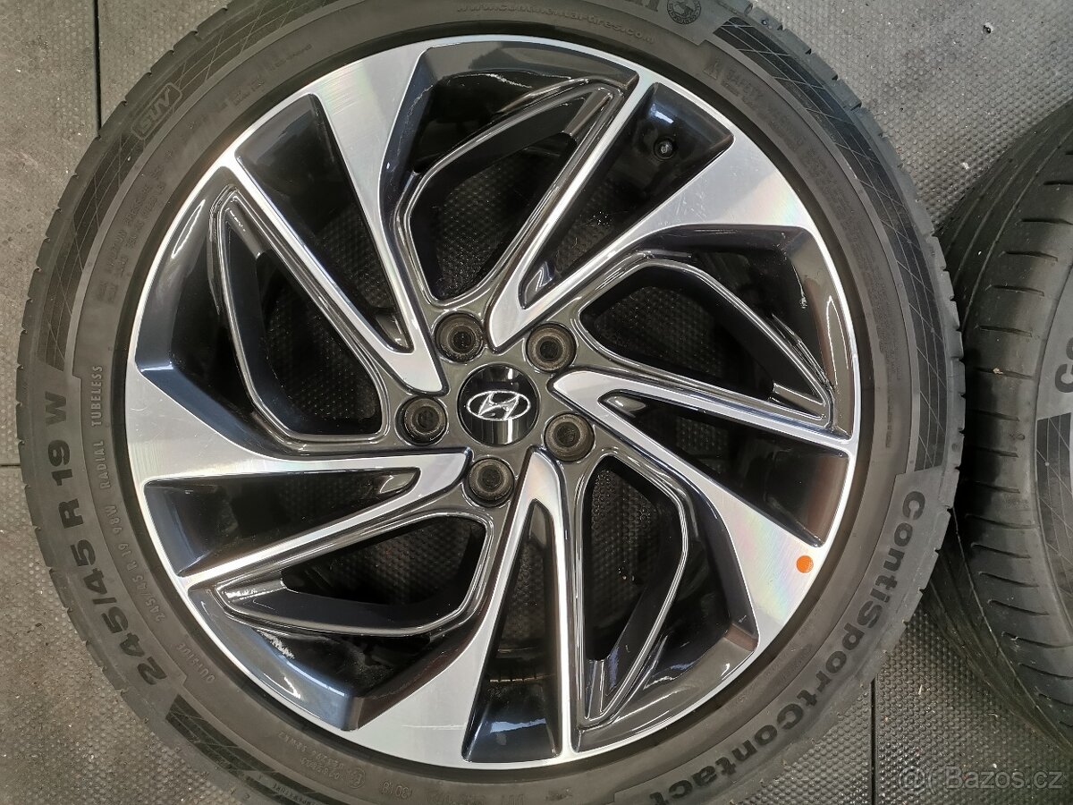 🎉Originální 19 disky hyundai + letní pneu 4-5mm + TMPS🚗 - 4