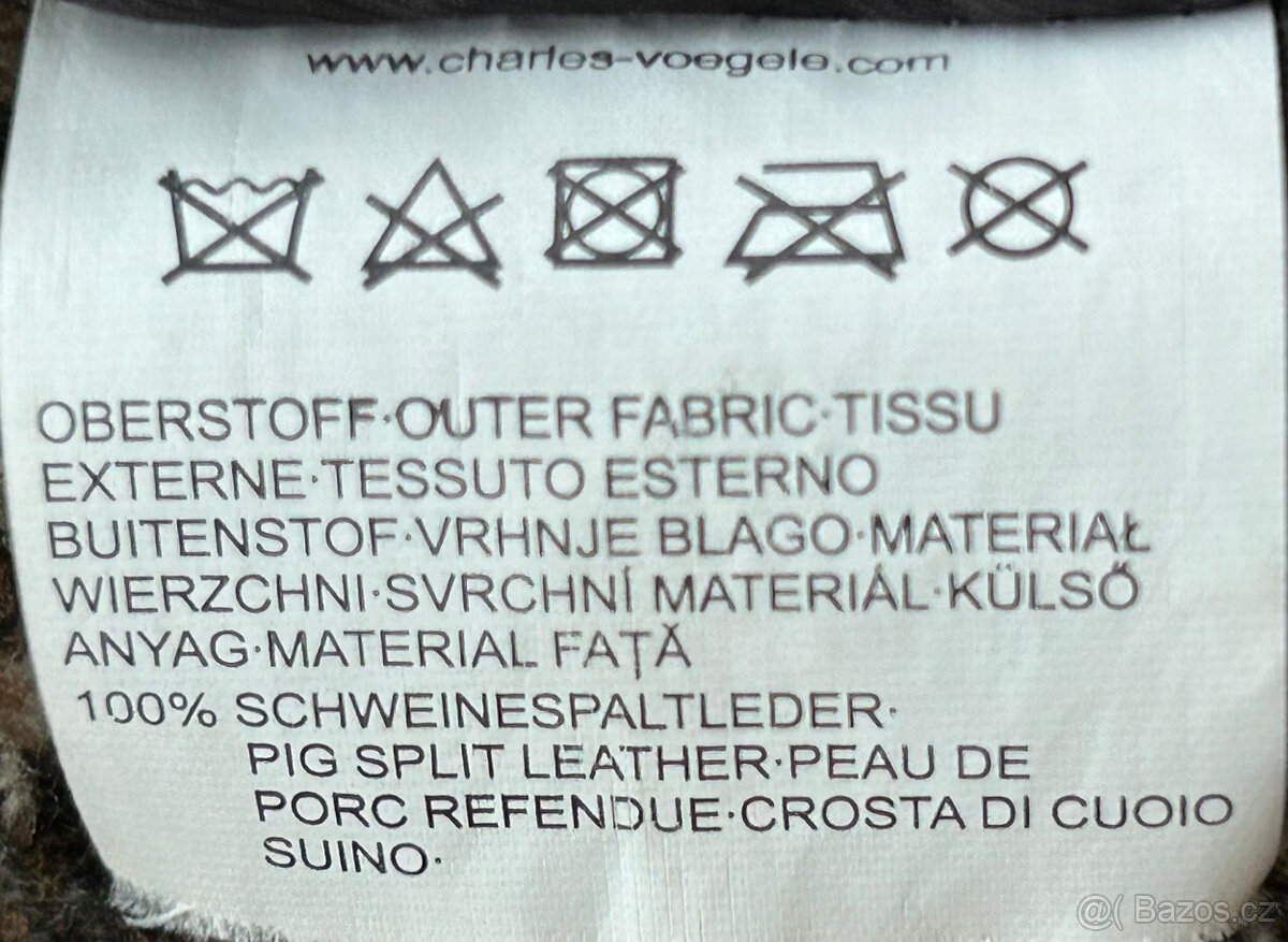 Bunda kožená z vepřovice -pánská - 4