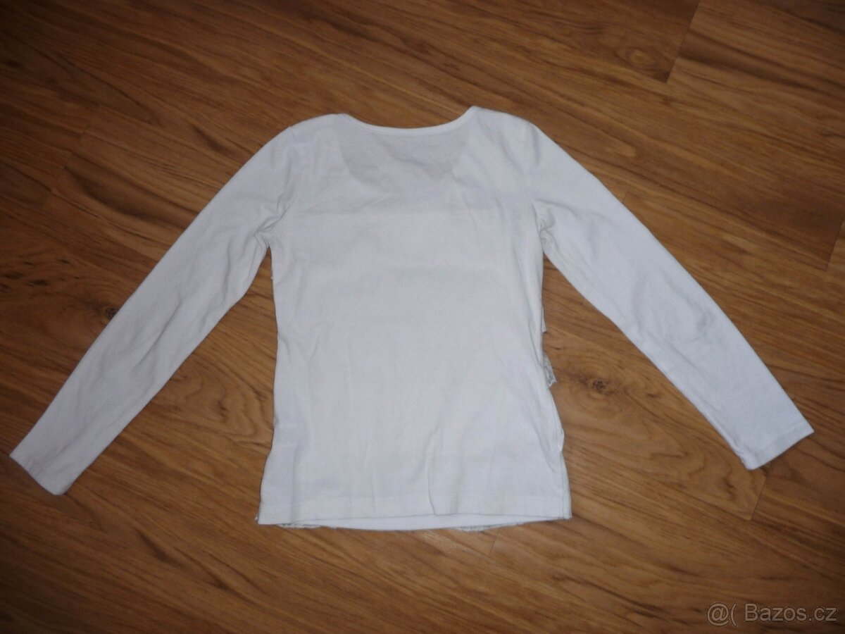Bílé triko SO na 7-8L- vel.128 - 4