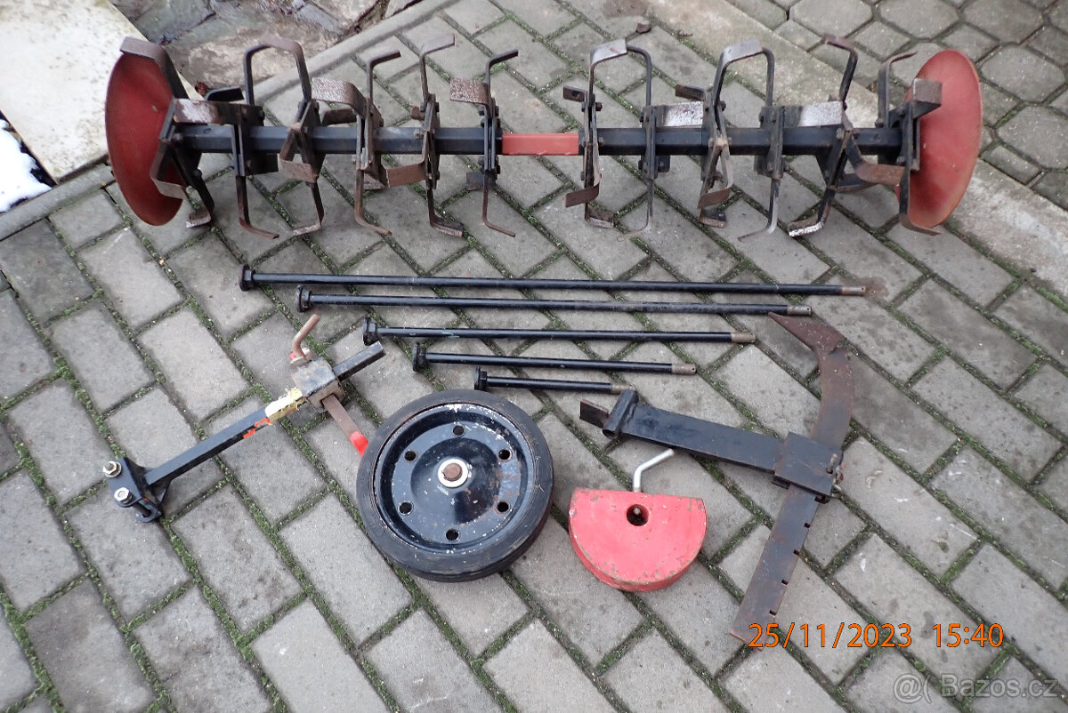 vari - rotavátor 120 cm + vodící kolo + brzd. radlička - 4