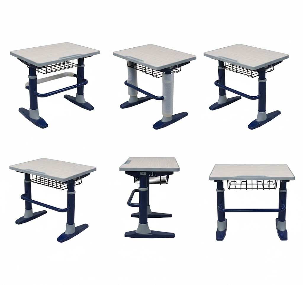 Dětský rostoucí psací stůl tmavě modrý - vada - 4