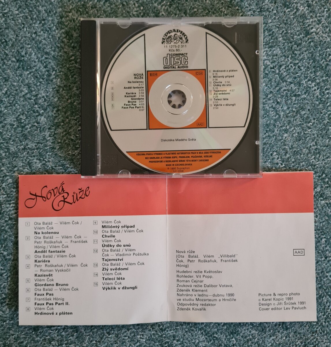 CD - Nová Růže - 1990 Supraphon - 4