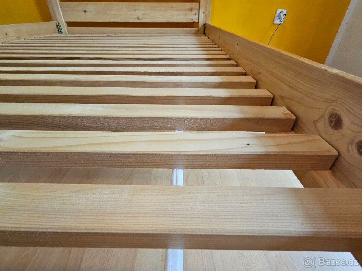 Postel z masivu 120x200 s roštem - 4