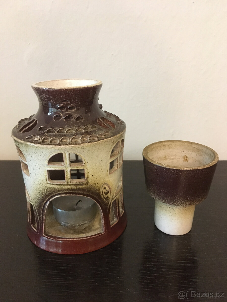 Keramický svícen na vonný olej - 4