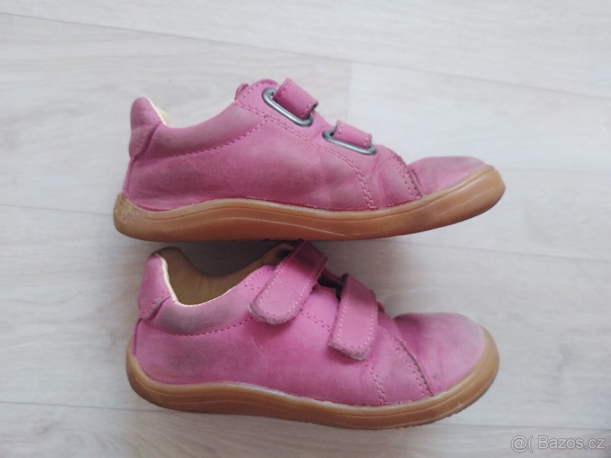 Dívčí kožené barefoot celoročky Baby Bare Febo Spring vel.25 - 4