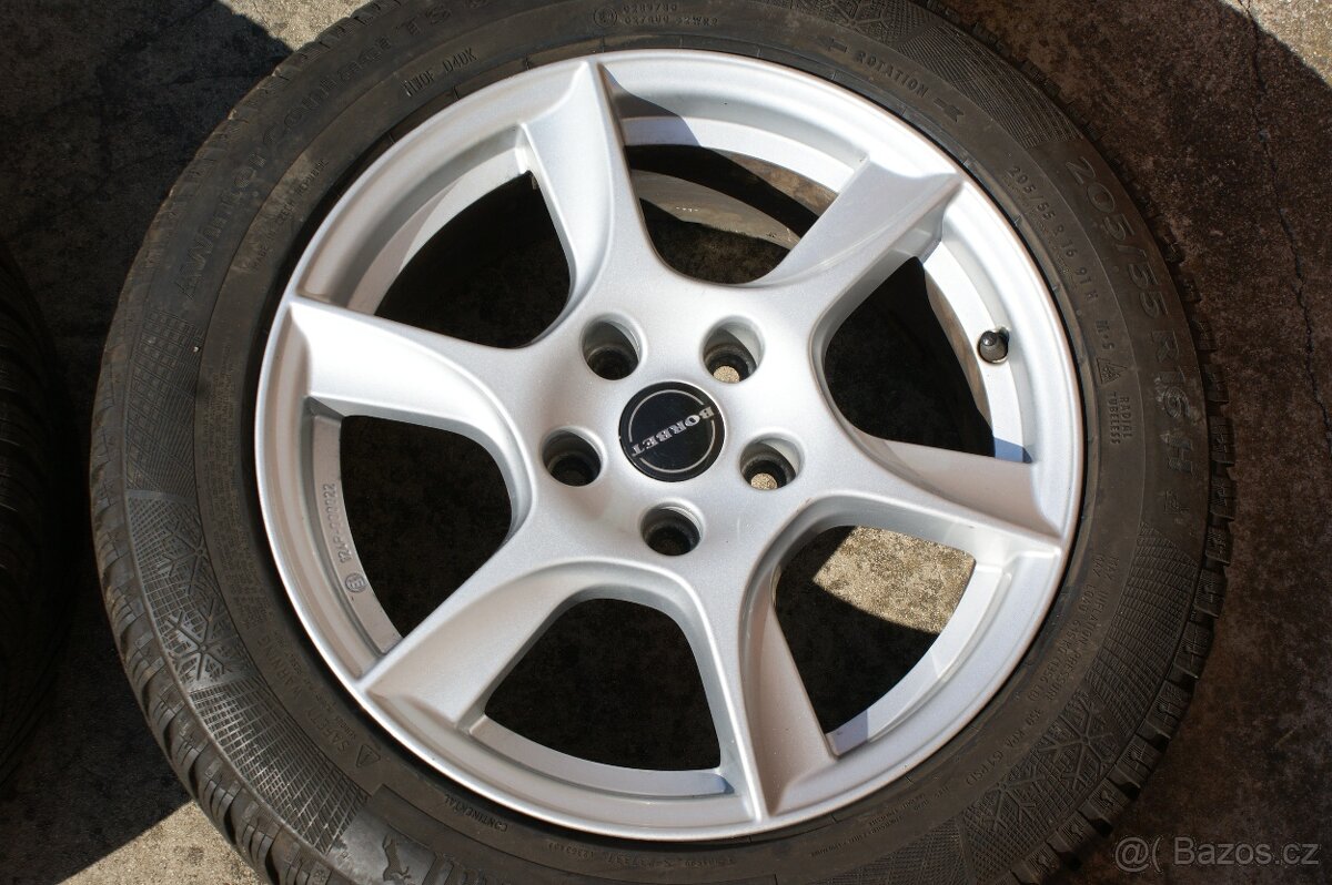 alu Borbet turbine R16 na Skoda Audi Seat VW zimni pneu - 4
