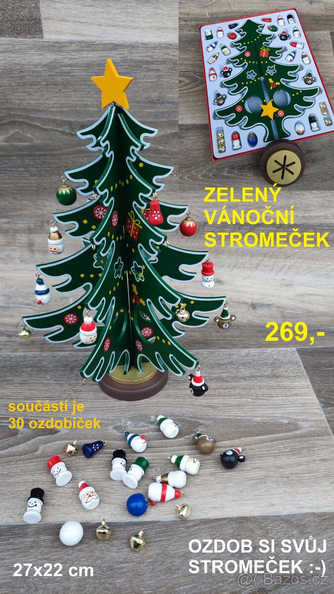 Vánoční čepice, čelenka, stromečky.... - 4