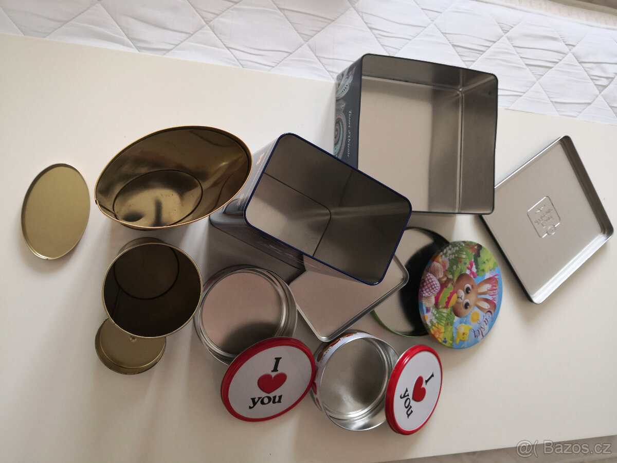 Plechové krabičky/obaly/nádobky - 4