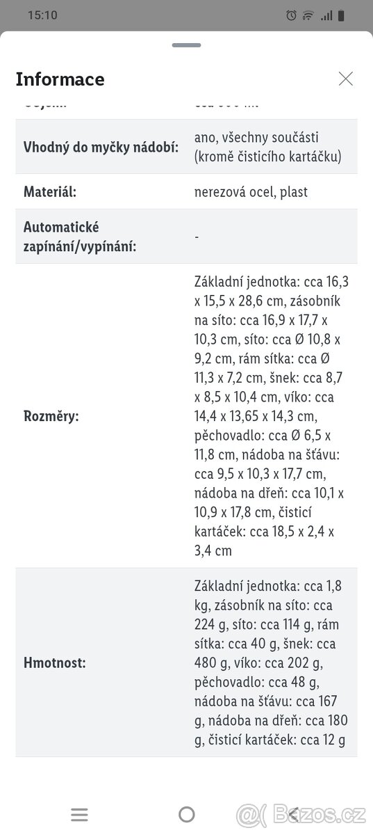 Šnekový odšťavňovač - 4