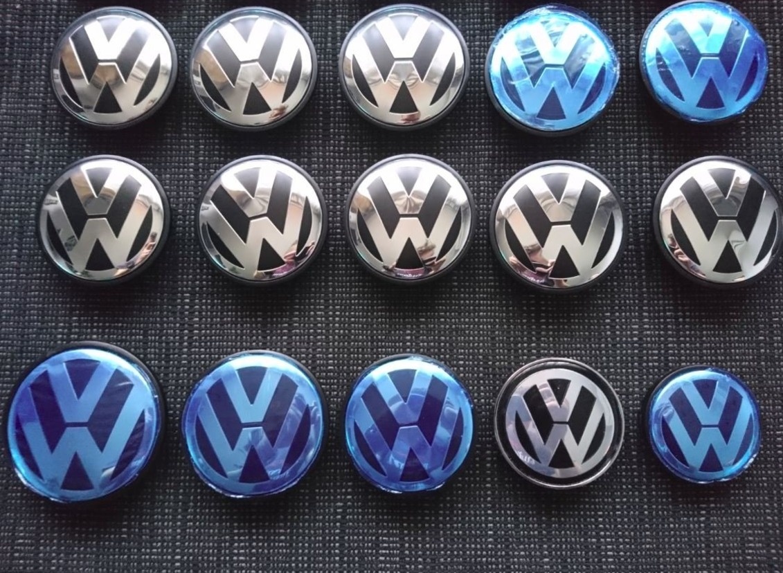 Stredové krytky pukličky diskov Golf Passat Sharan Polo - 4
