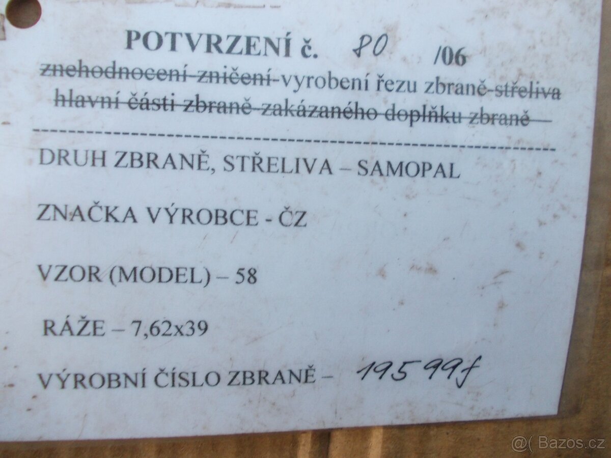 Samopal vzor 58 - 4