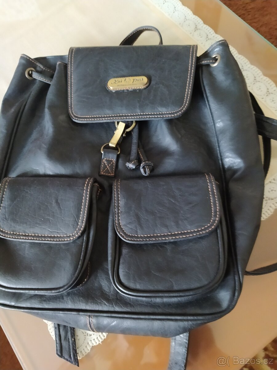 aktovka + taška kožená (kabela)+kabelky+batoh - 4