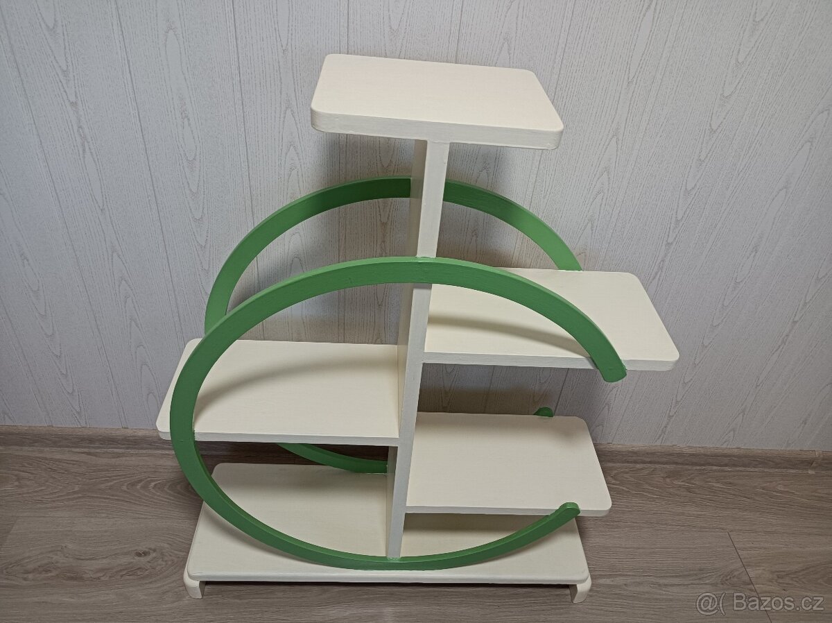 Zajímavý starožitný květinový stojan ART DECO - 4