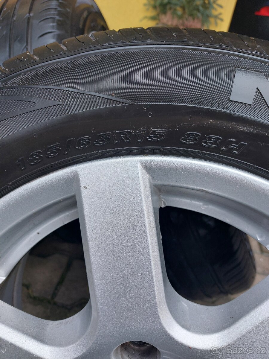 Alu kola 100x4 r15 + pneu - 4