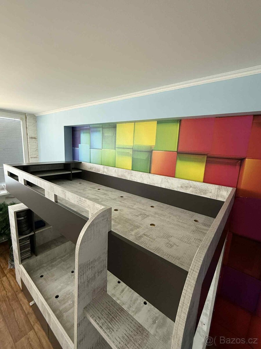 Patrová postel se zásuvkami Tablo - 4