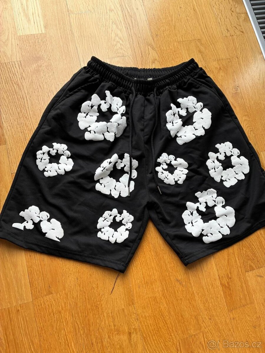 Černý set Denim Tears Style — Tričko a Šortky - 4