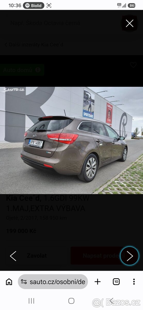 Kia Cee'd 1.6 GDI 99kw,extra vybava - 4