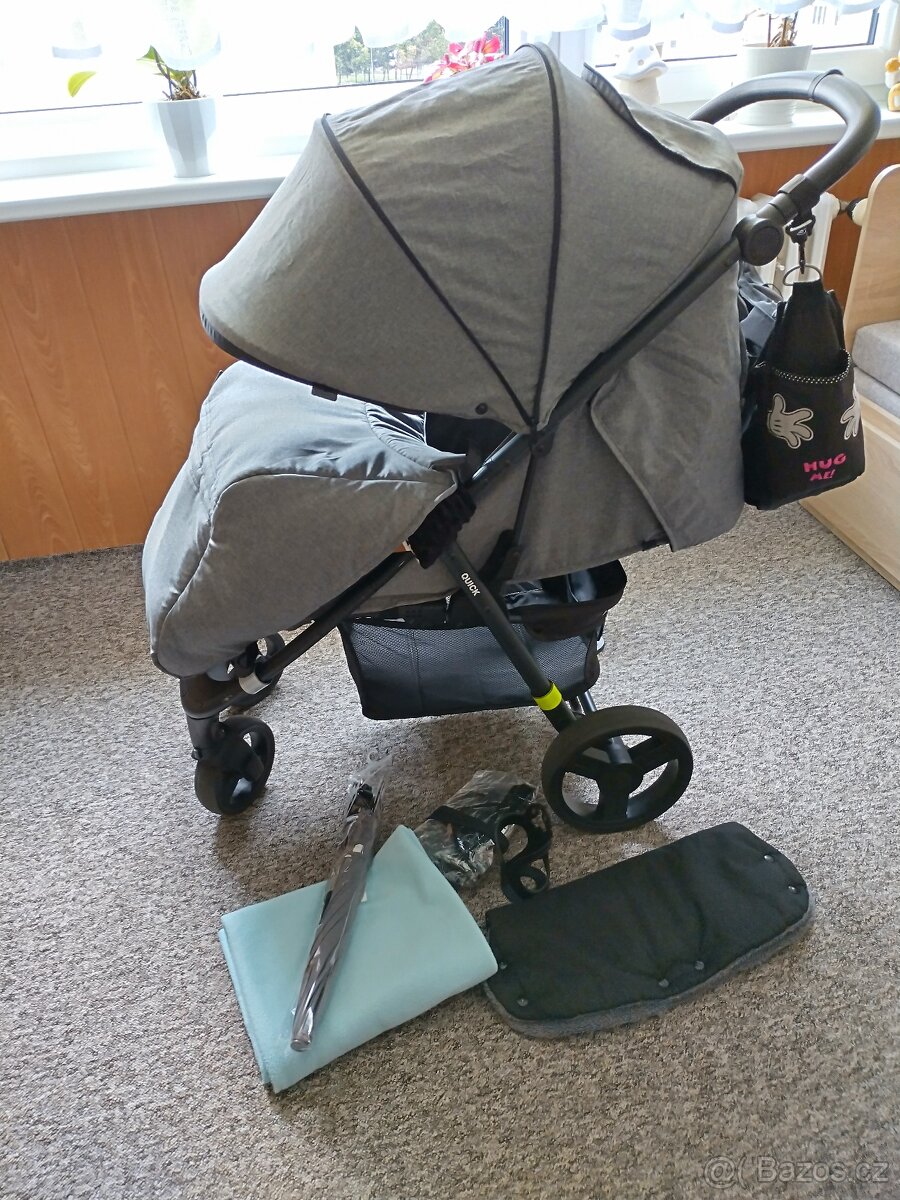 Sportovní kočárek 4Baby Quick včetně doplňků - 4