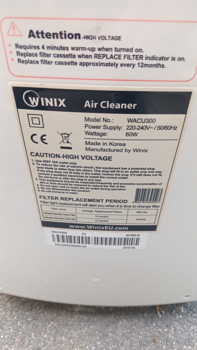 Čistička vzduchu Winix WACU300 - 4