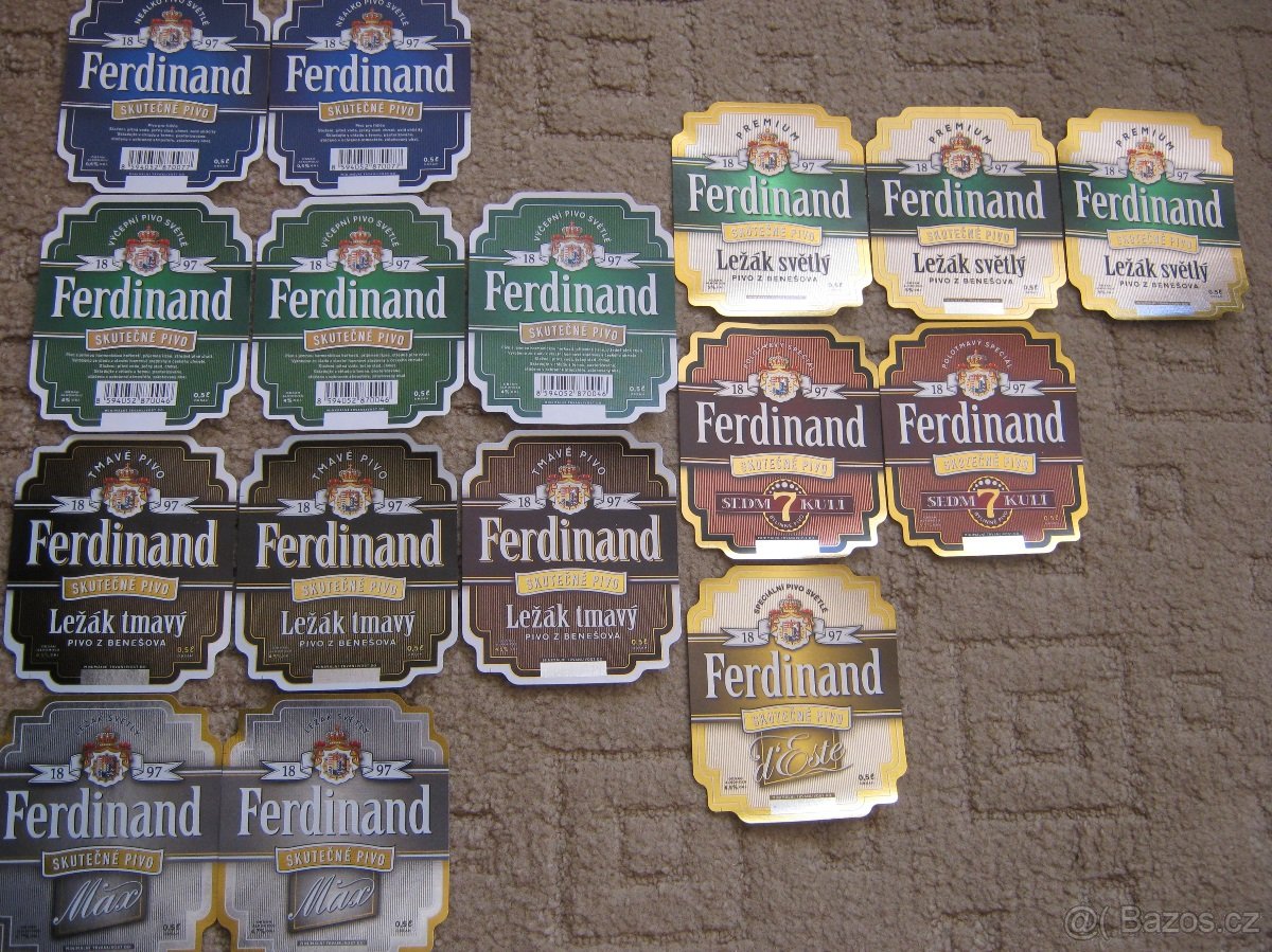 pivní etikety pivovar Benešov sbírka 490ks 1945-2025 - 4