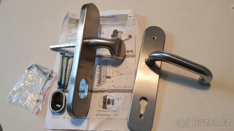 Dveřní klika nerez Caesar - s klikou Alesia (klika-koule) - 4