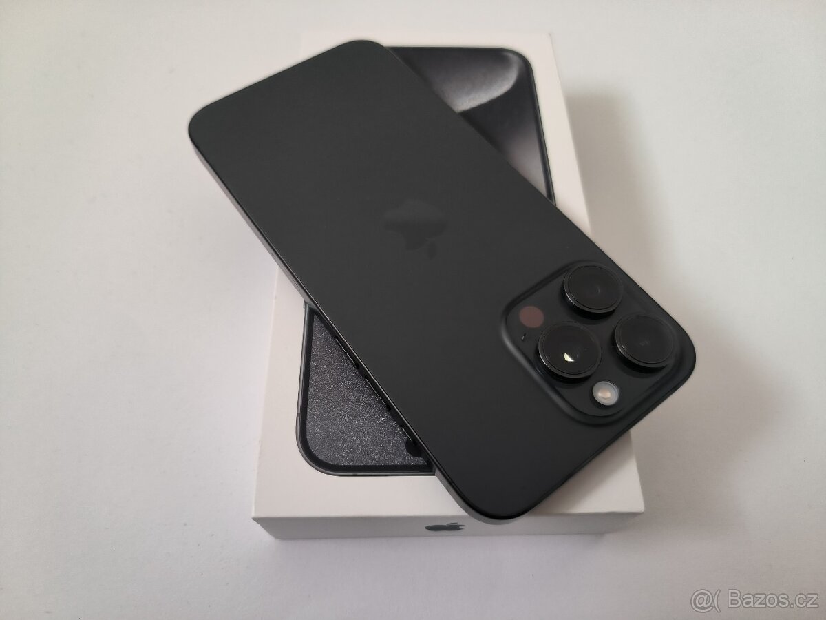 apple iphone 15 PRO MAX 256gb Black Titanium / Batéria 100% - 4