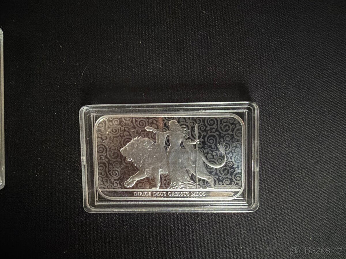 3x investiční stříbrný slitek Una and lion Royal Mint - 4