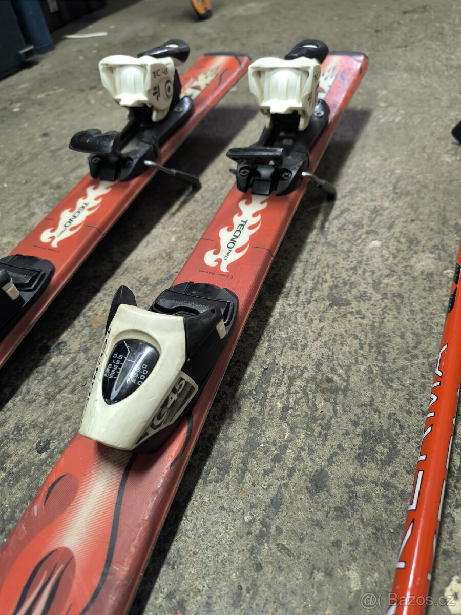 Dětské lyže 88 + hůlky - 4