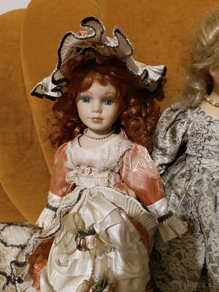 Panenky s porcelánovou hlavou s označením - 4