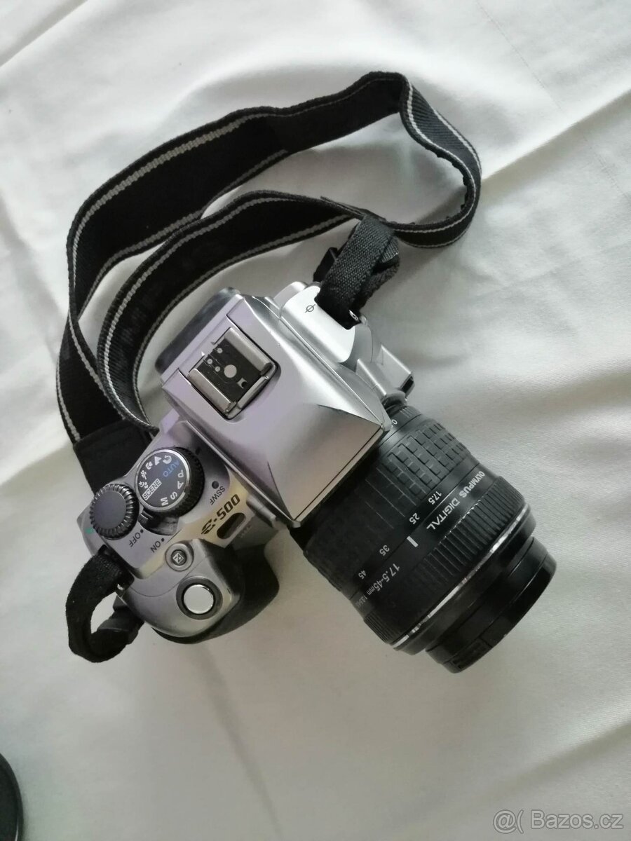 Zrcadlovka Olympus E-500 celý set (tělo, 2x objektiv ...) - 4