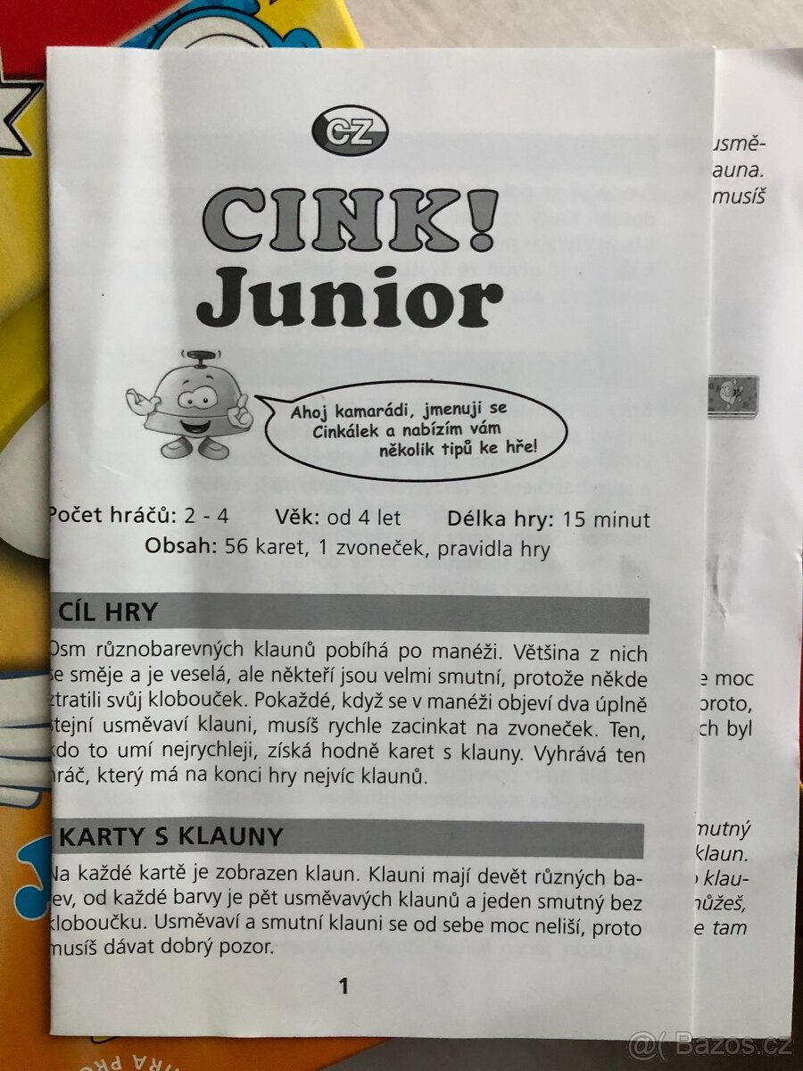 CINK Junior, hra pro děti od 4 let - 4