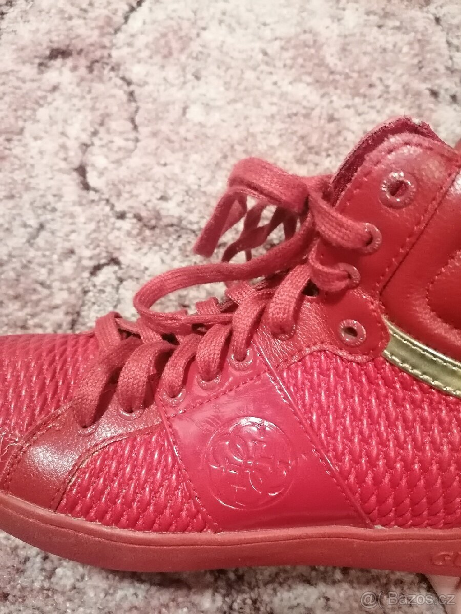 Červené kotníkové boty - 4