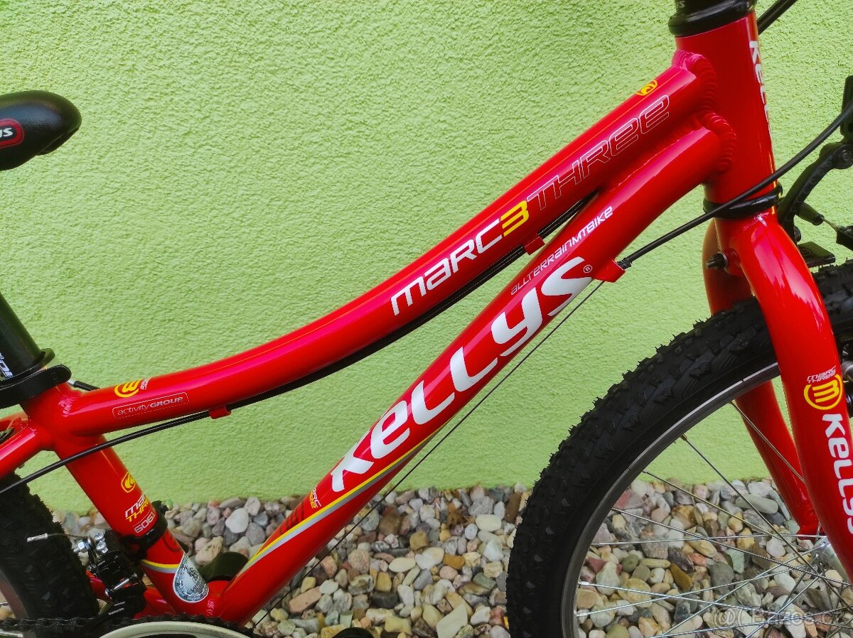 Značkové dětské kolo KELLYS 24" (ČERVENÁ) - 4