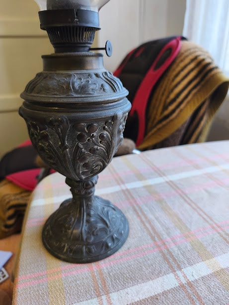 Mosazná petrolejová lampa - 4