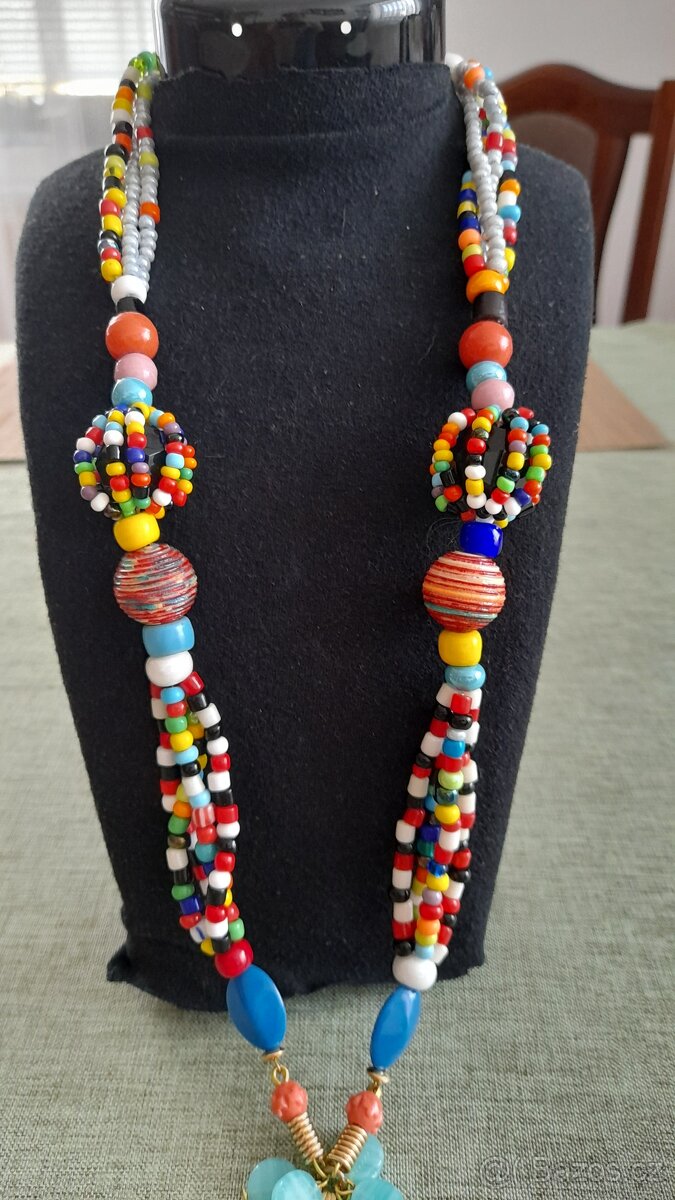 Korálkový náhrdelník ,mvrysava@seznam.cz ,bižuterie - 4