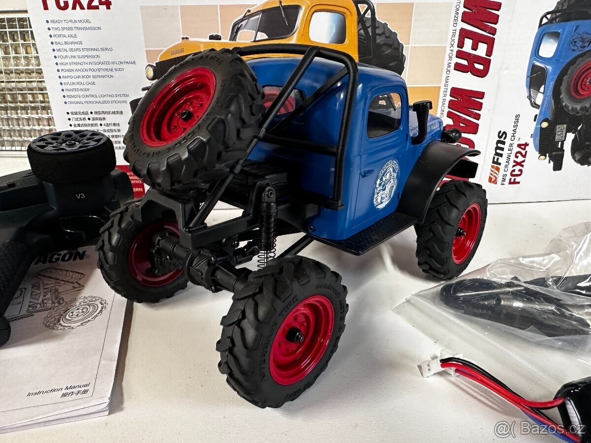 ROZBALENO - FMS FCX24 Power Wagon 1:24 (modrý) - 4