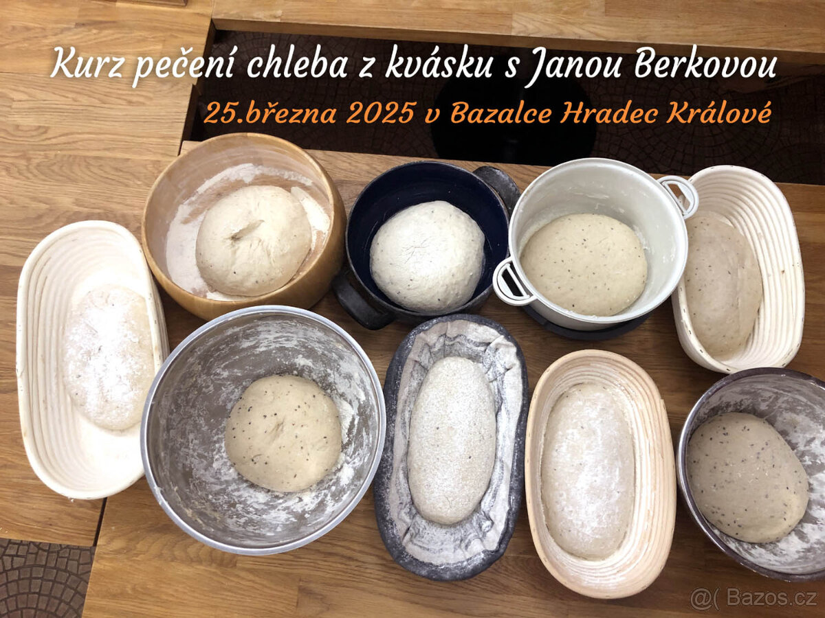 Poukaz - Kurz pečení chleba z kvásku v Hradci Králové 27.1.2 - 4