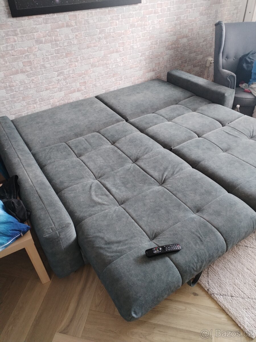 Rohová rozkládací sedačka Asko - 4