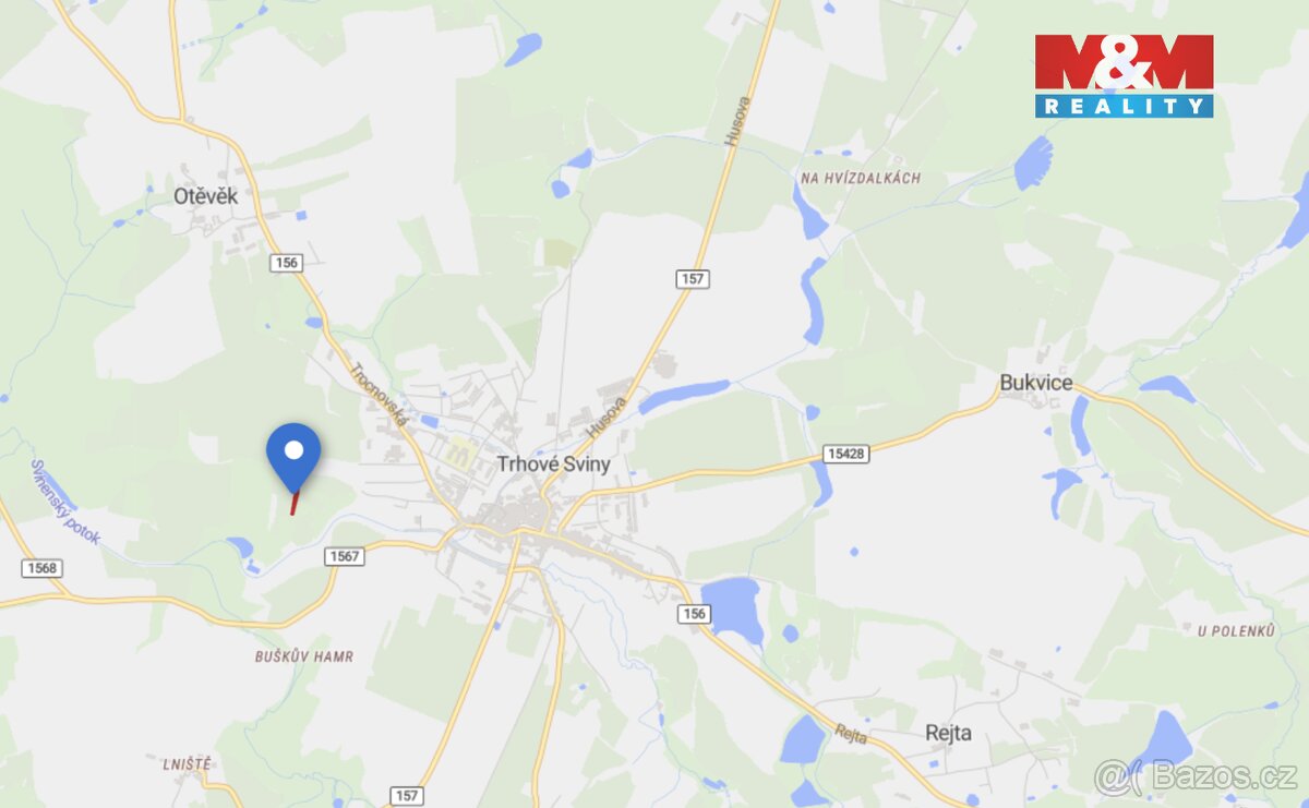 Prodej pole, 1754 m², Trhové Sviny - 4