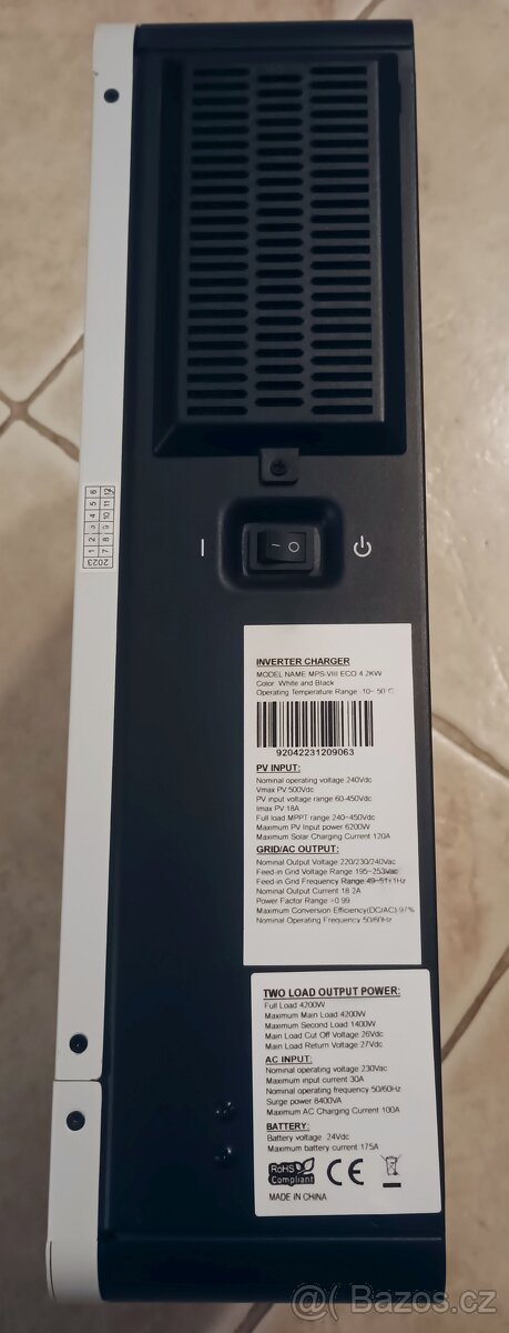 Prodám střídač ECGSolax 4200W 24V - 4