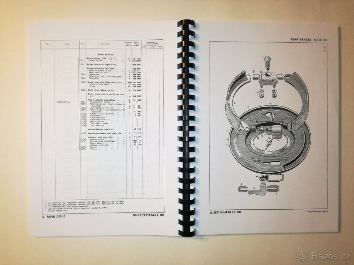 Katalog dílů Austin Healey 100 (BN1-BN2) - 4