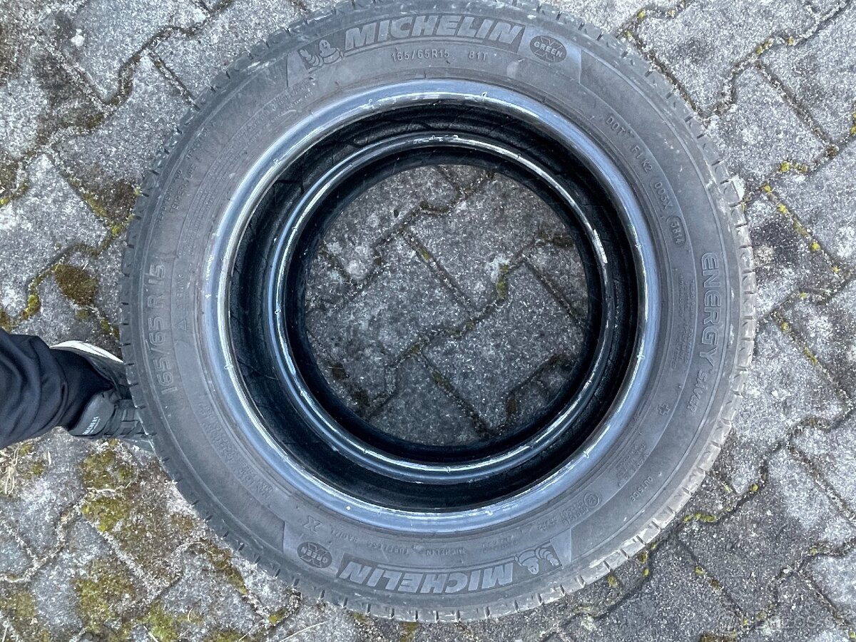 165/65/15 Michelin dvě letní pneu - 4