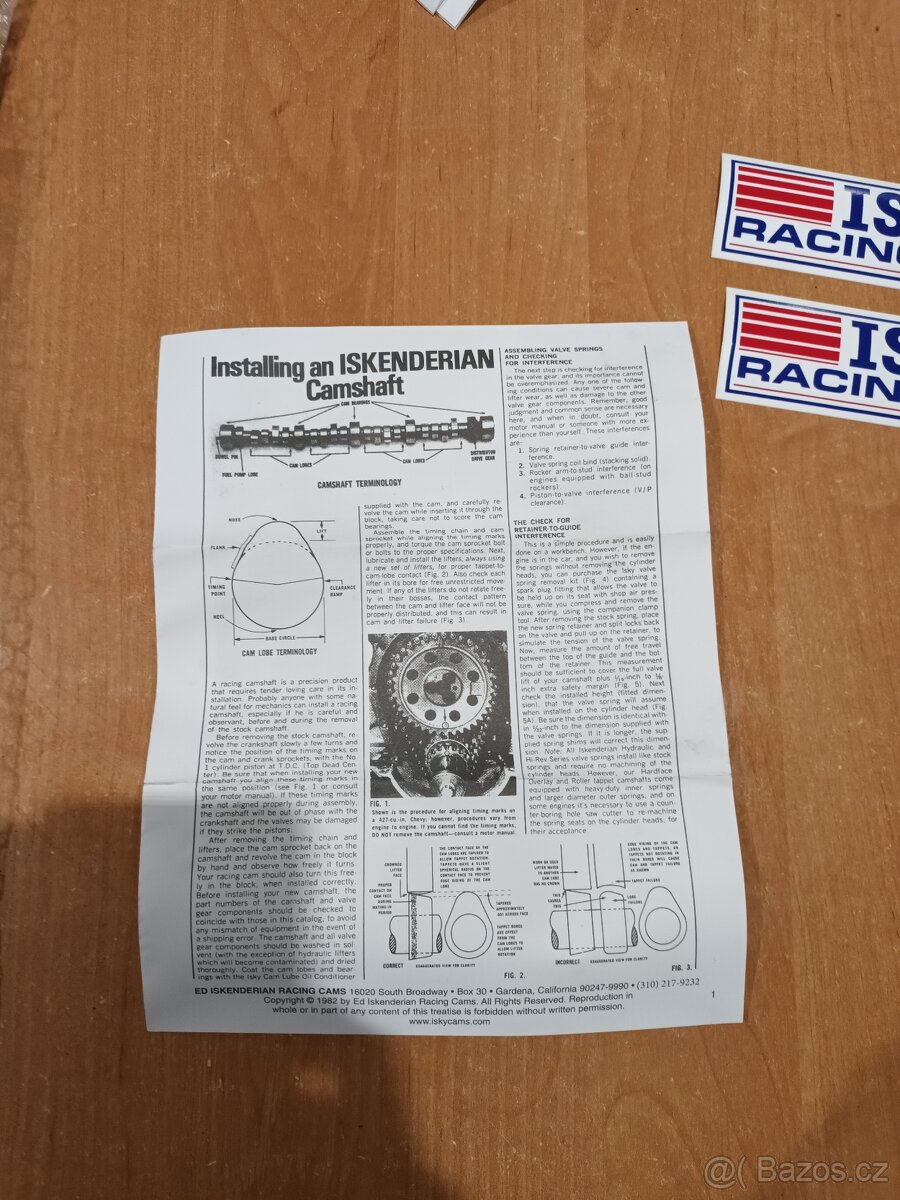 Prodám ostrou Vačku a kolové rozvody na SMALL BLOCK CHEVY V8 - 4