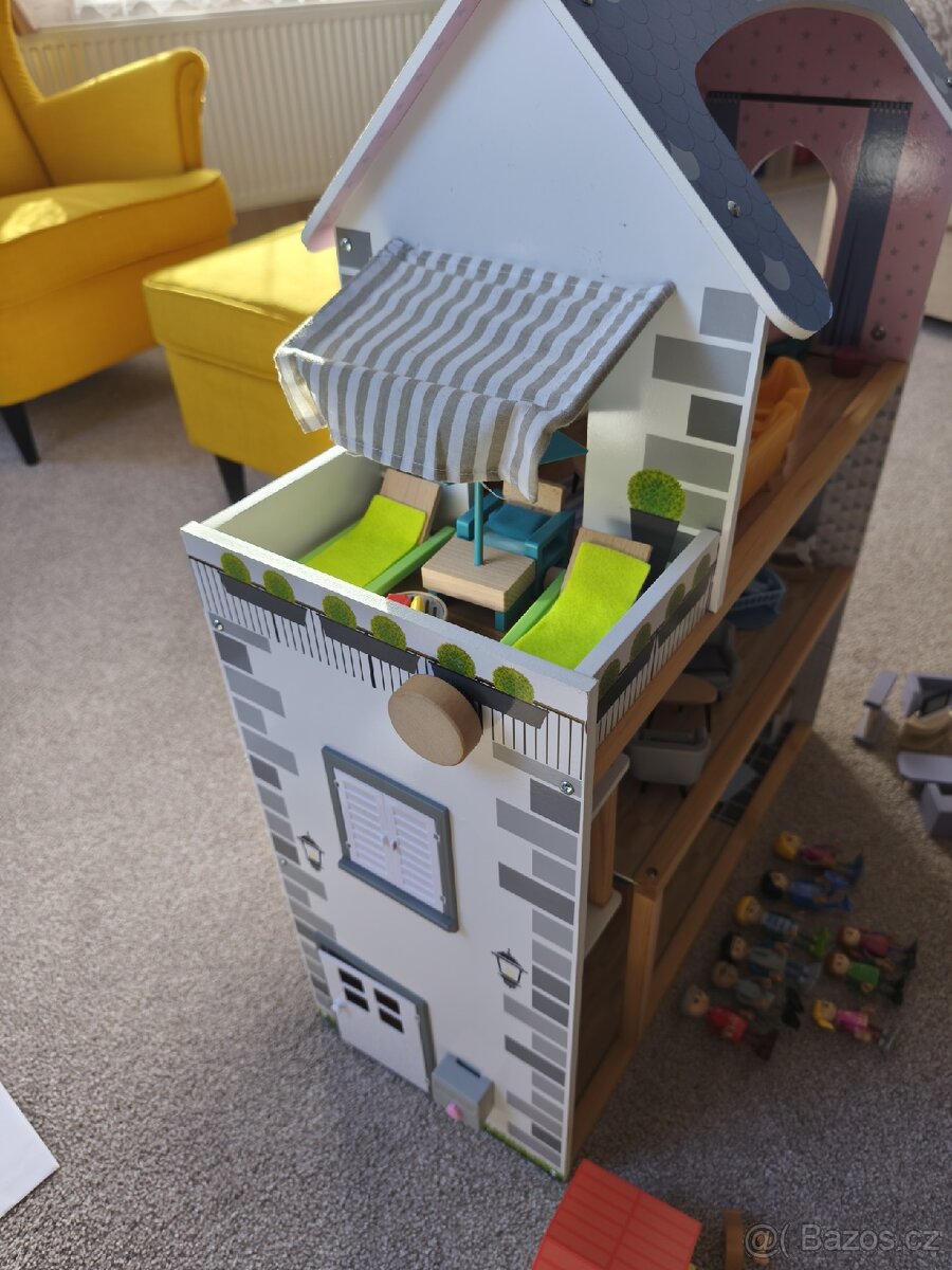 Dětský dřevěný domeček pro panenky - 4