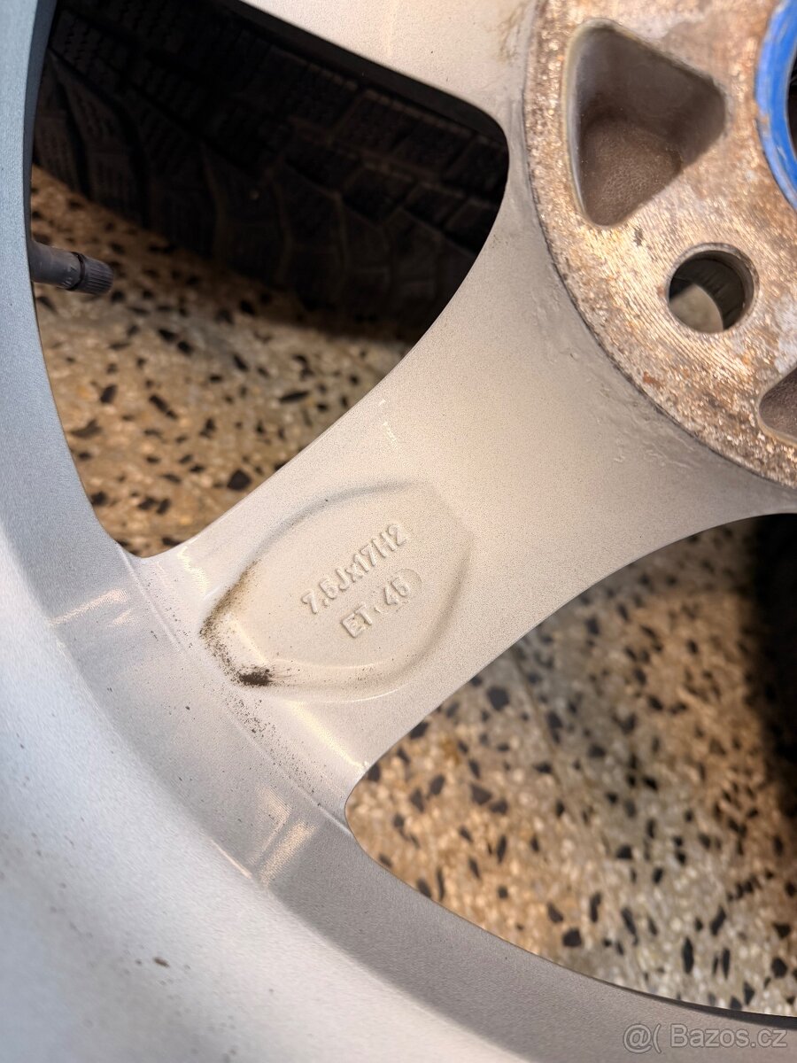 ALU kola Rial 5x112 R17 zimní pneu 215/65 R17 - 4