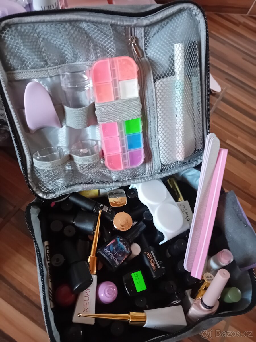 Kompletní sada na nehty – UV lampa, bruska, gely, laky, dopl - 4