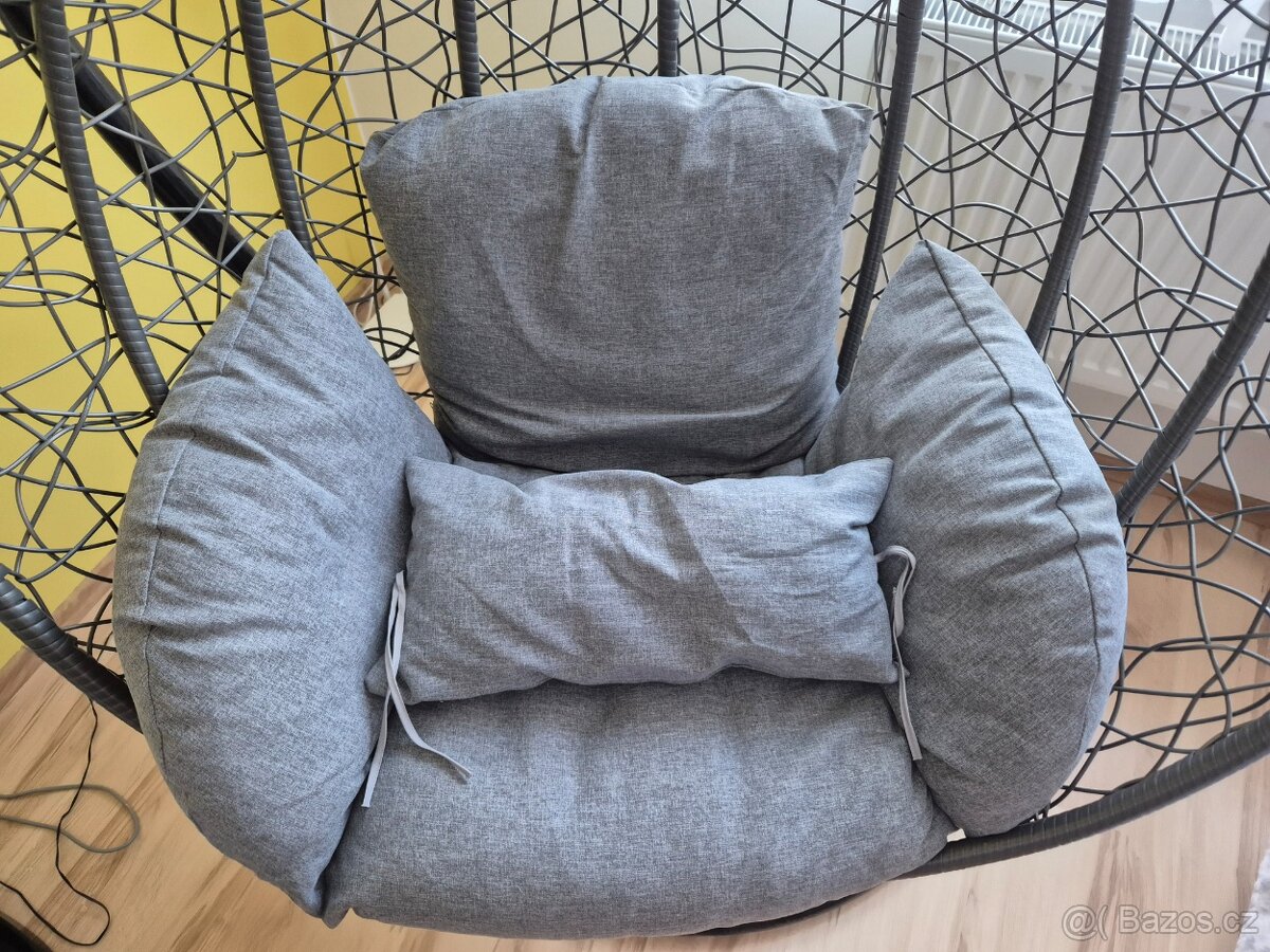 Závěsná houpačka šedá - 4
